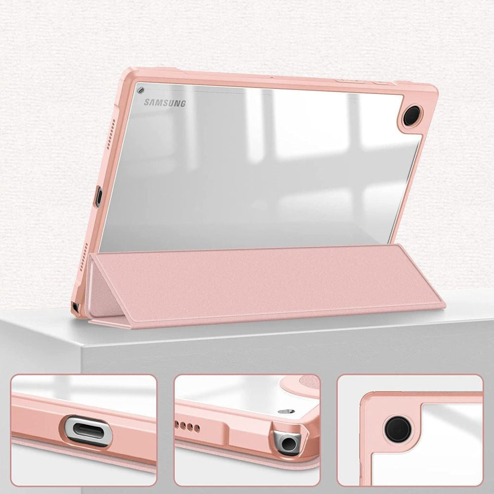 Samsung Galaxy Tab A8 10.5" (2021) Tech-Protect Smartcase Hybrid Tri-fold Case - Pink Marble