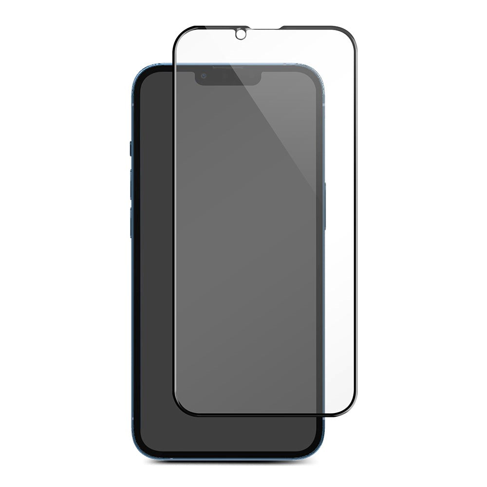 iPhone 14 / 13 / 13 Pro Essentials Tempered Glass - Case Friendly - Screen Protection - Black