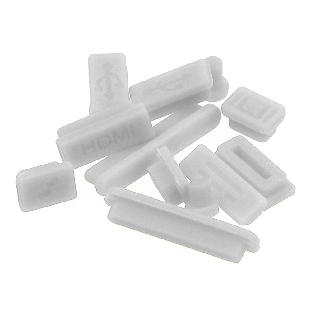 MacBook Silicone Anti-Dust Plugs - White