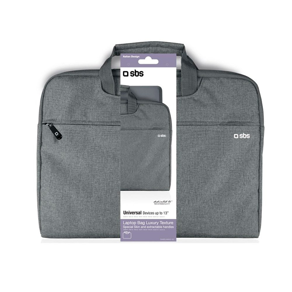 SBS Handle Lux Laptop / Macbook Bag with Handle 13" - Grey