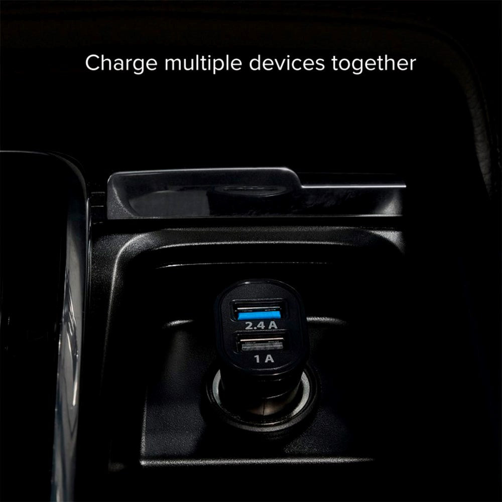 SBS 12W Car Charger with 2 x USB-A - Black