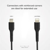 SBS USB-C to Lightning Cable - 1 Meter - MFI - 480 Mbit/s - Black