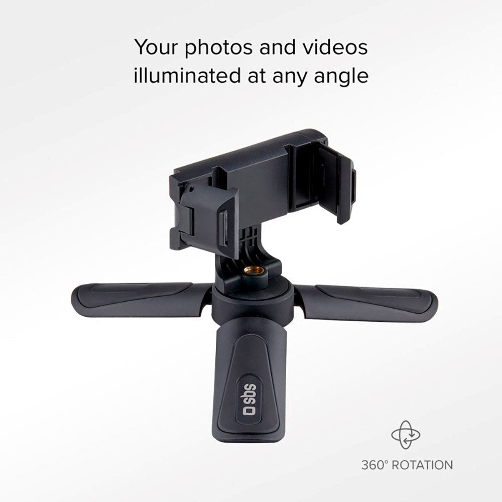 SBS Tripod Pro Stand for Smartphone - Max Mobile: 55 - 88mm - Black