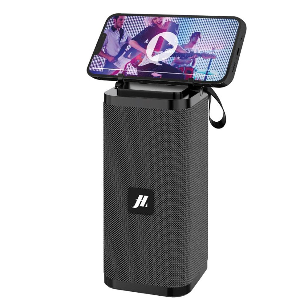 Music Hero Bluetooth Speaker with Mobile Holder - Black