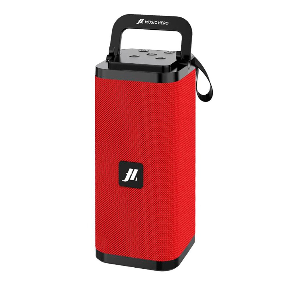 Music Hero Bluetooth Speaker with Mobile Holder - Red