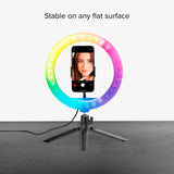 SBS Multicolour LED Tripod Ring Light - Black