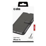 iPhone 14 / 13 SBS Wallet Stand Case - Black