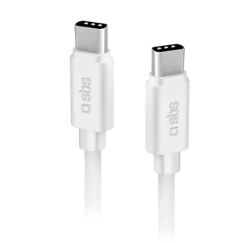 SBS Polo Collection USB-C to USB-C - 1 Meter - 480 Mbit/s - White