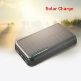 SBS Solar Powerbank with 2x USB-A 10W - 20.000 mAh - Black