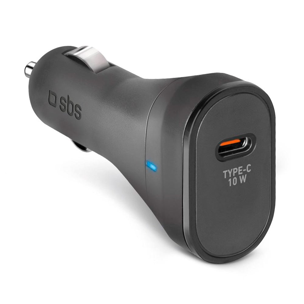 SBS 10W Car Charger with USB-C - Black