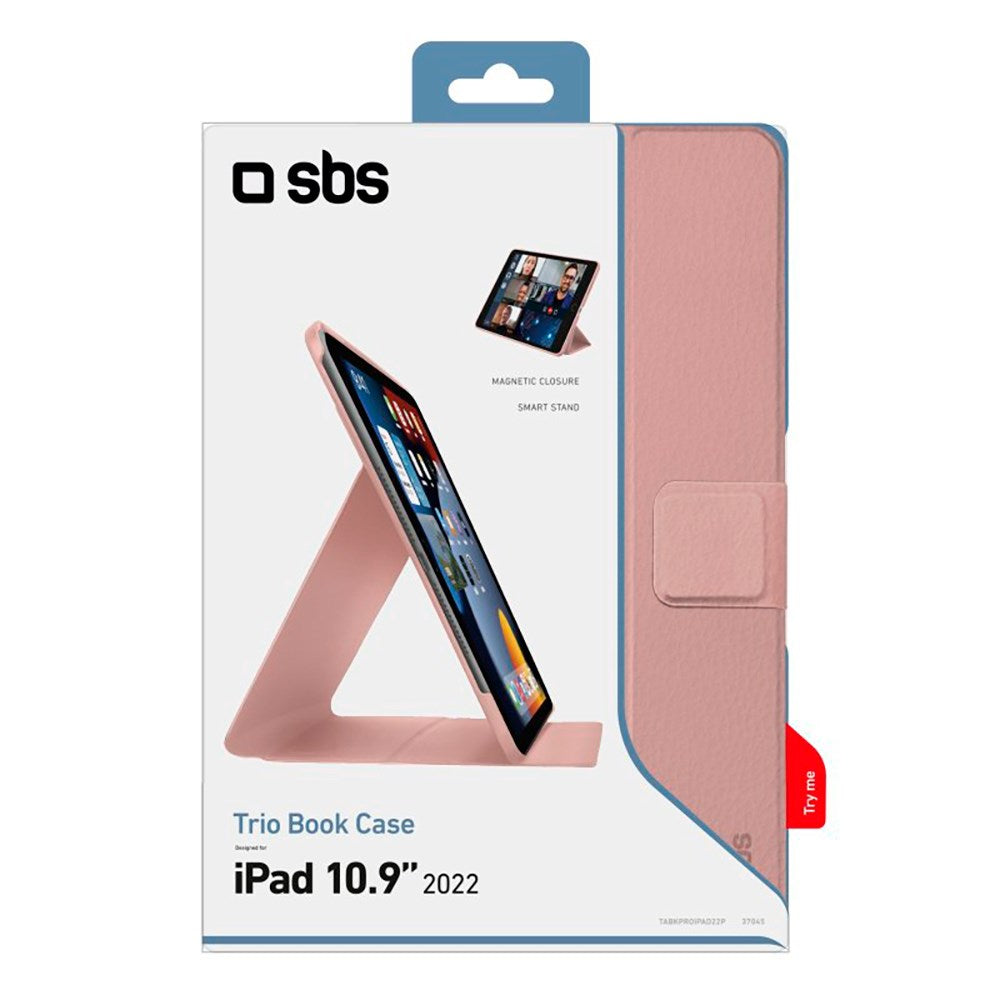 SBS iPad 10.9" (2022) Book Pro Case - Pink