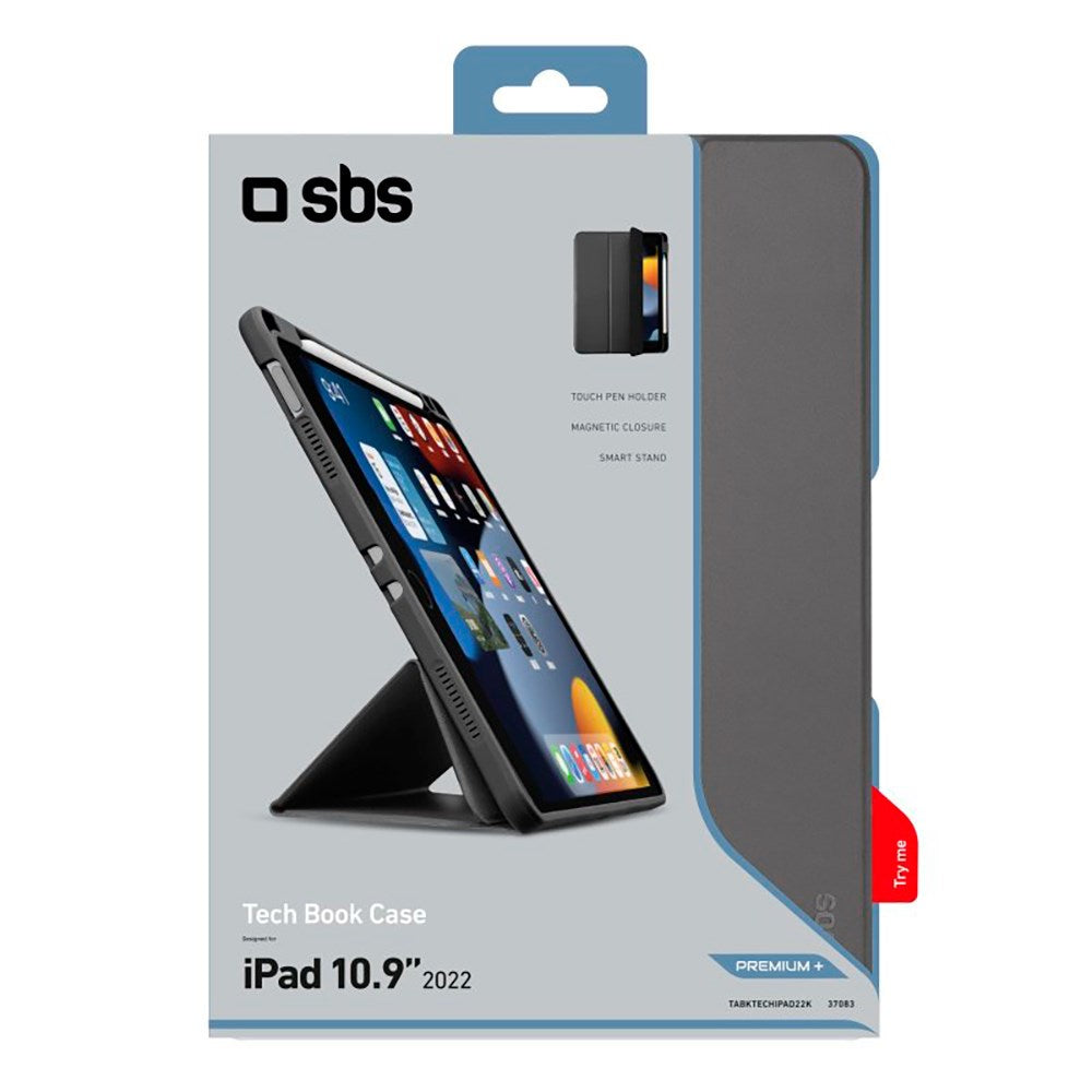 SBS iPad 10.9" (2022) Book Tech Case - Black