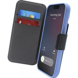 iPhone 15 Plus / 14 Plus / 12 Pro Max Puro Folio Flip Case with Card Holder - MagSafe Compatible - Black