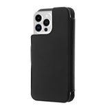 iPhone 14 Pro / 13 Pro Puro Folio Flip Case with Card Holder - MagSafe Compatible - Black