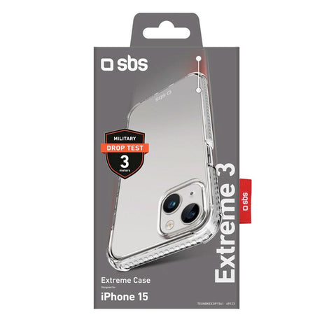 iPhone 15 SBS Extreme X3 Case - Transparent