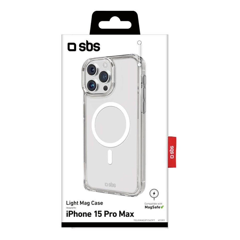 iPhone 15 Pro Max SBS Light Mag Case - MagSafe Compatible - Transparent