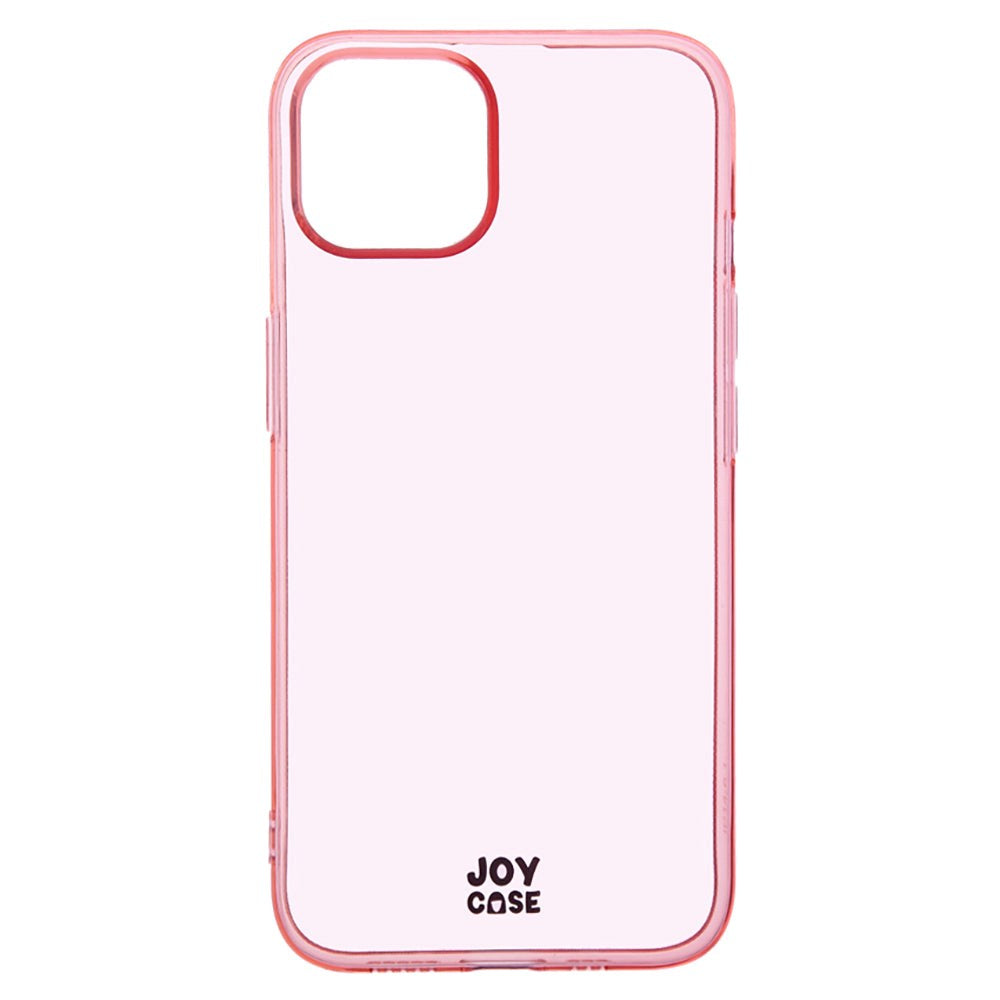 iPhone 14 / 13 Joy Case Flexible Plastic Case - Transparent / Pink