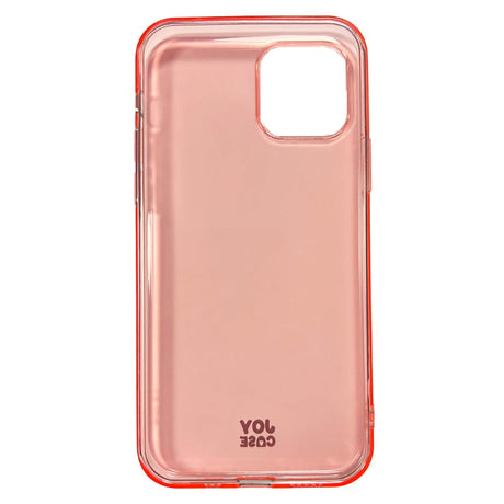 iPhone 12 / 12 Pro Joy Case Flexible Plastic Case - Transparent / Pink