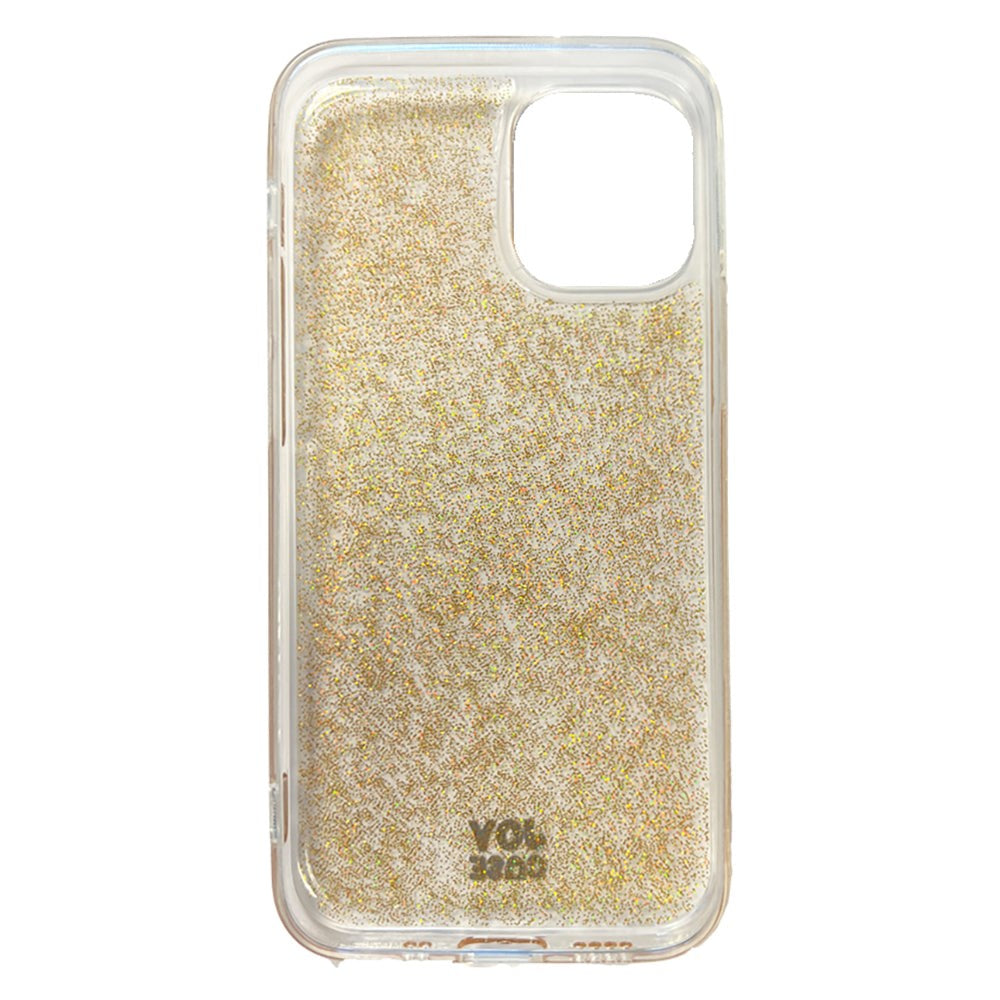 iPhone 12 Mini Joy Case Hybrid Glitter Case - Transparent / Gold