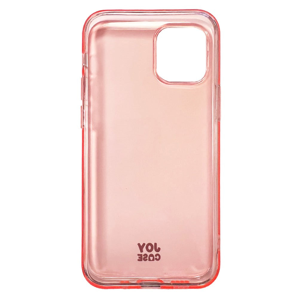 iPhone 12 Mini Joy Case Flexible Plastic Case - Transparent / Pink