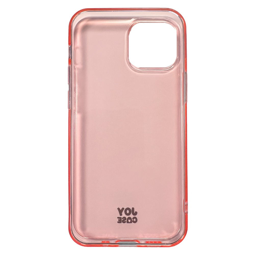 iPhone 13 Mini Joy Case Flexible Plastic Case - Transparent / Pink