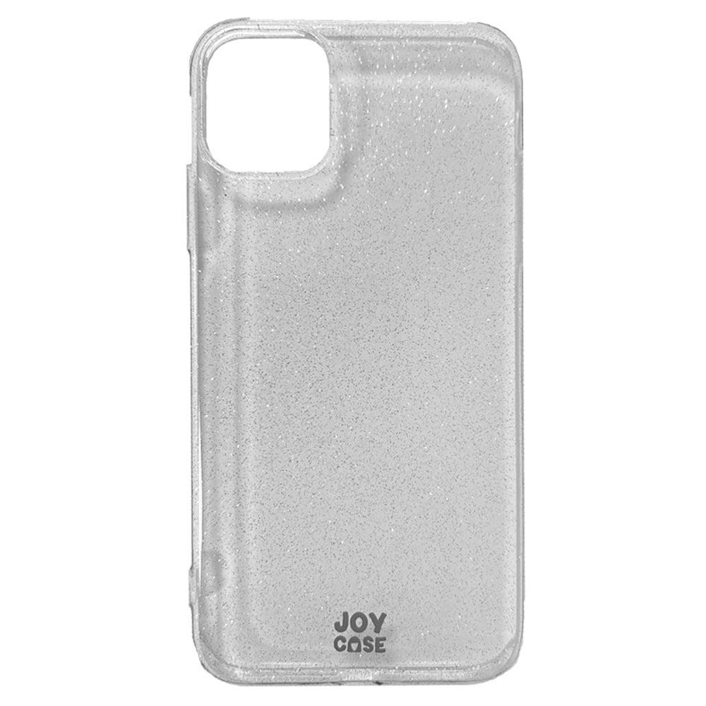 iPhone 11 Joy Case Hybrid Glitter Case - Transparent / Silver