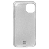 iPhone 11 Joy Case Hybrid Glitter Case - Transparent / Silver