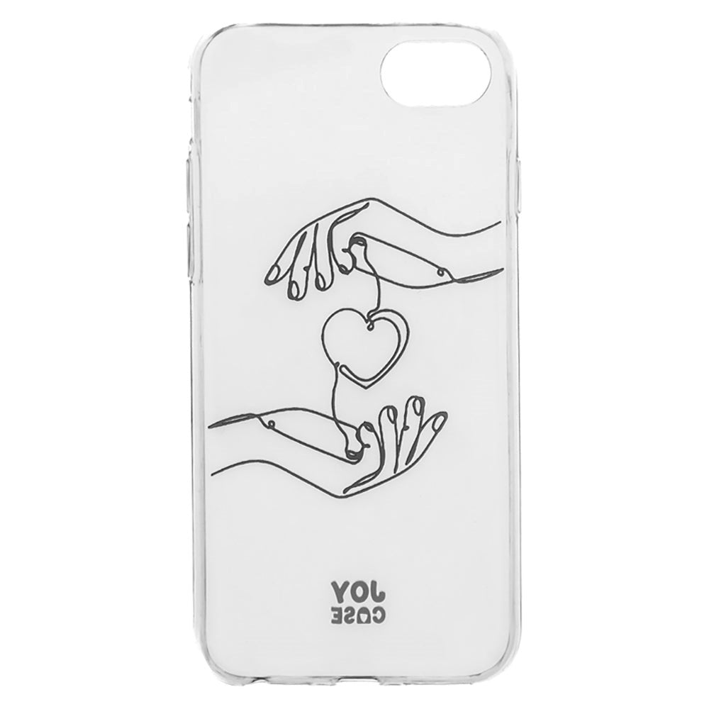 iPhone SE (2022 / 2020) / 8 / 7 Joy Case Flexible Plastic Case w. Print - Heart