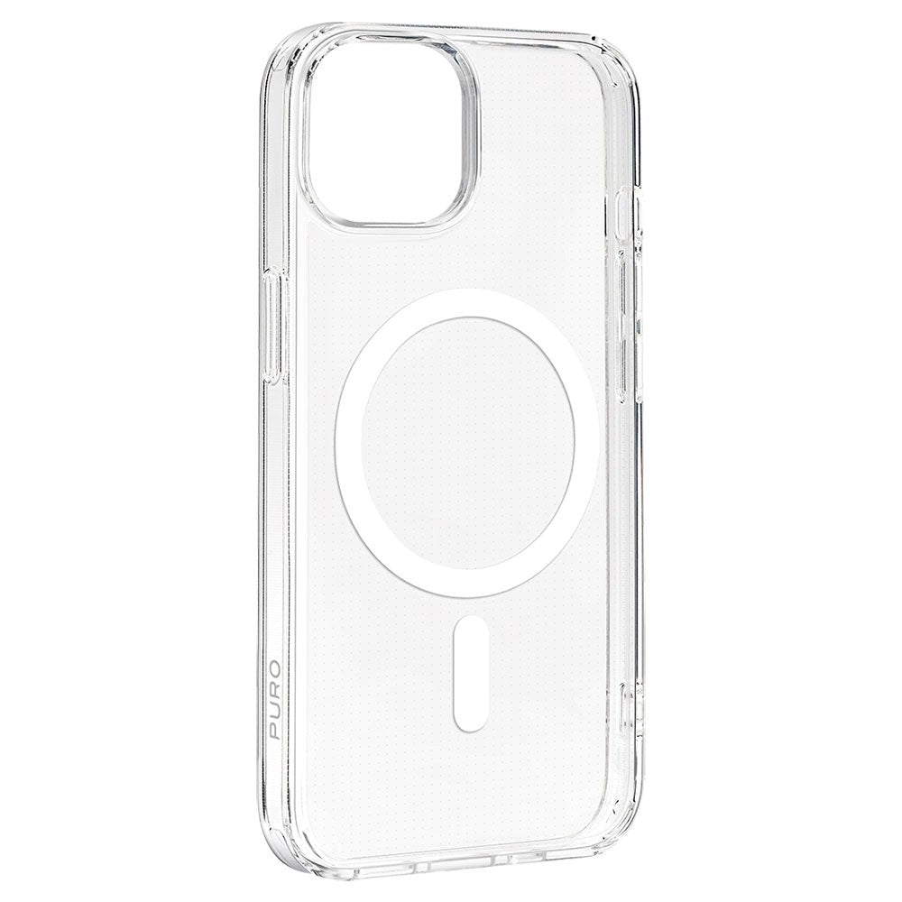 iPhone 15 Puro Lite Mag Case - MagSafe Compatible - Transparent / White