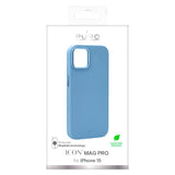 iPhone 15 Puro Icon Mag Pro Silicone Case - MagSafe Compatible - Light Blue