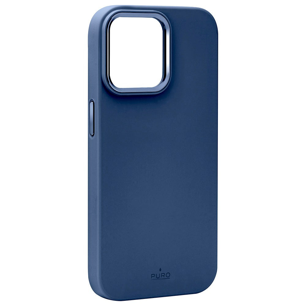 iPhone 15 Pro Puro Icon Mag Pro Silicone Case - MagSafe Compatible - Dark Blue