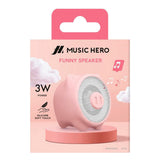 Wireless Silicone Speaker MUSIC HERO - Pink Pig