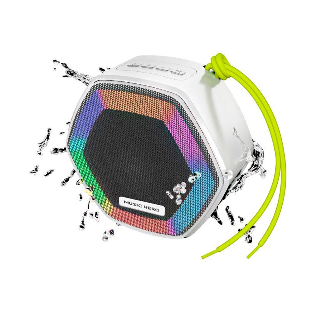 MUSIC HERO Ibiza Wireless Bluetooth Speaker - White