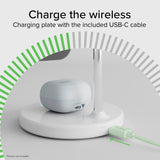 SBS Qi2 2-in-1 Magnetic Wireless Charger - MagSafe Compatible - White