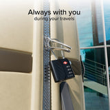 TSA-Padlock Compatible with Apple FindMy - GPS & Bluetooth Tracker - Black