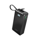 SBS - 20W LCD PowerBank with 1x USB-A & 1x USB-C - 10.000 mAh - Black