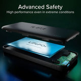 SBS 10,000 mAh Infinity Powerbank 10W with 1 x USB-C & 1 x USB-A - Black