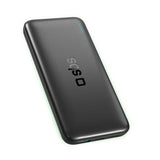 SBS 10,000 mAh Infinity Powerbank 10W with 1 x USB-C & 1 x USB-A - Black