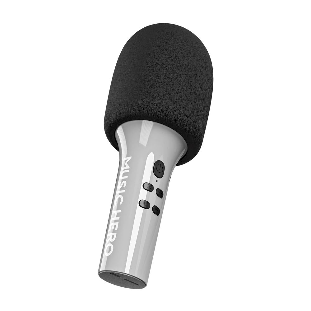 MUSIC HERO Wireless Karaoke Microphone - Grey / Black