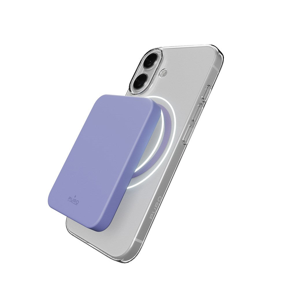 iPhone 17 PURO LITE MAG Hybrid Case - MagSafe Compatible - Transparent / Purple