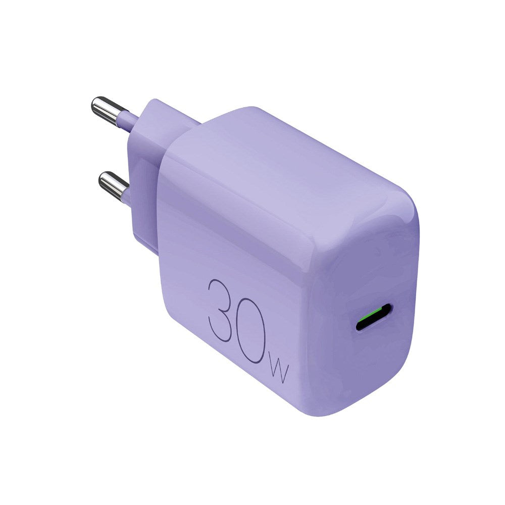 Puro Pro Lite Wall Charger 30W with 1 x USB-C & Power Delivery - Purple