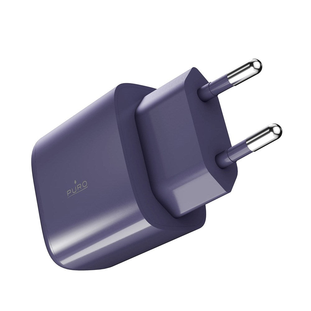 Puro Pro Lite Wall Charger 30W with 1 x USB-C & Power Delivery - Dark Blue