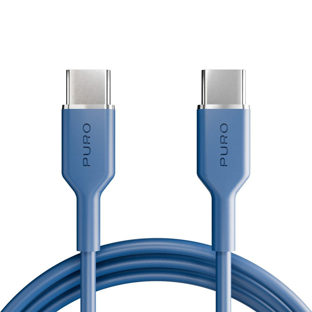 Puro ICON USB-C to USB-C Cable with 25W - 1.5m - Blue