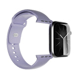 Apple Watch (38/40/SE/41/42mm) Puro ICON Silicone Watch Strap - Lavender Blue