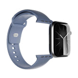 Apple Watch (38/40/SE/41/42mm) Puro ICON Silicone Watch Strap - Ice Blue