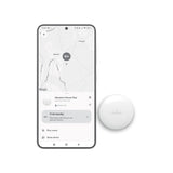Puro Find Me Mini Dual Smart Tracker - Apple Find My & Android Find Hub - White