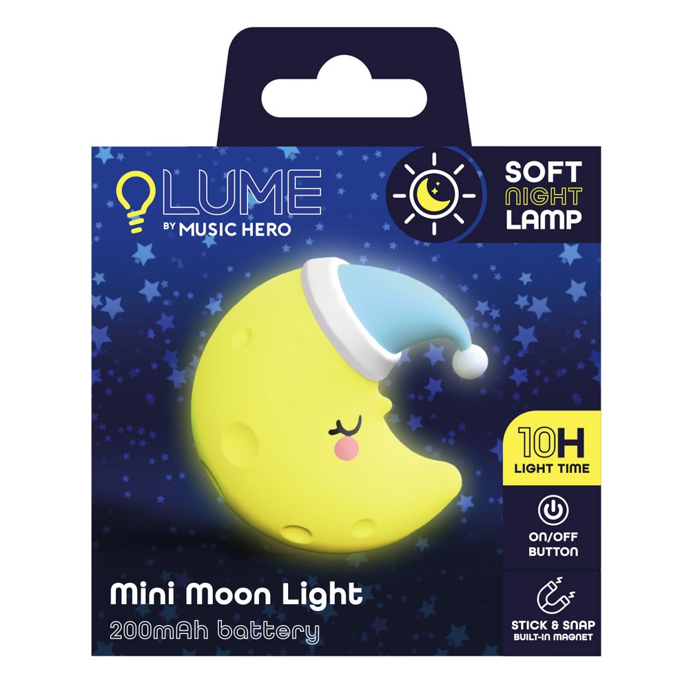 MUSIC HERO Silicone Night Light - Moon