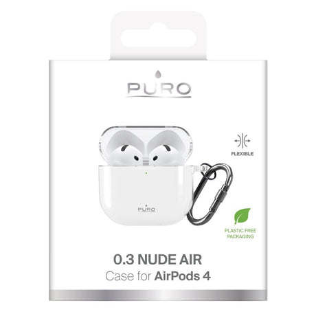 Apple AirPods (4. Gen.) PURO NUDE Ultra Slim Case 0.3mm - Transparent