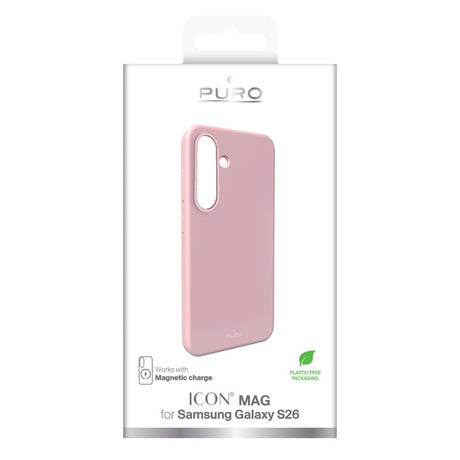 Samsung Galaxy S26 PURO ICON MAG Silicone Case - MagSafe Compatible - Pink
