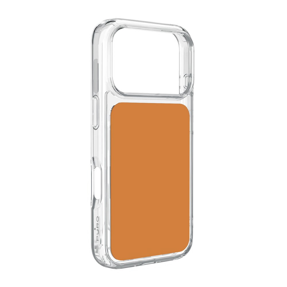 iPhone 17 Pro PURO Clear Mag Case - Transparent / Orange